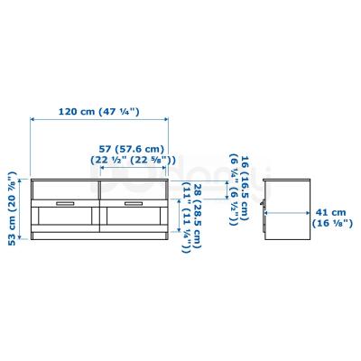 BRIMNES / BURHULT 793.986.72 IKEA (ИКЕА BRIMNES/BURHULT), фото 8