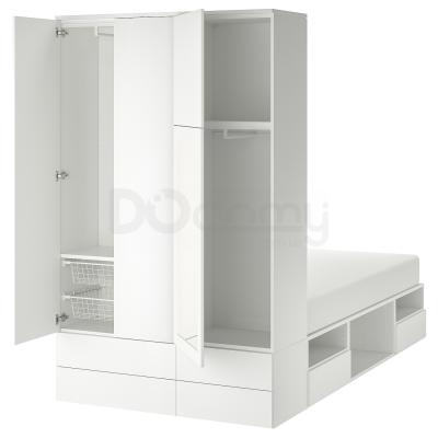 Комплект Кровать и шкаф PLATSA 693.365.52 IKEA (ИКЕА ПЛАТСА), фото 1