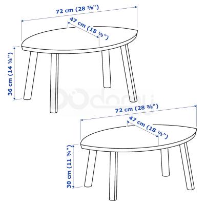 Комплект столиков STOCKHOLM 102.397.13 IKEA (ИКЕА СТОКГОЛЬМ), фото 7