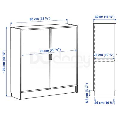 Шафа BILLY / MORLIDEN 192.873.61 IKEA (ИКЕА БИЛЛИ / МОРЛИДЕН), фото 4