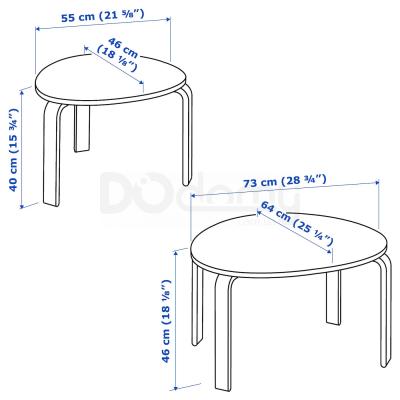 Комплект столиков SVALSTA 802.806.76 IKEA (ИКЕА СВАЛЬСТА), фото 6