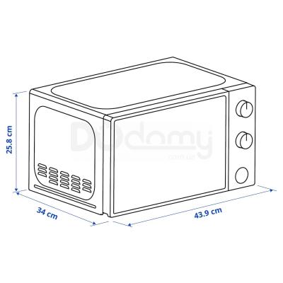 Микроволновая печь TILLREDA 504.867.92 IKEA (ИКЕА TILLREDA), фото 4