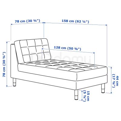 Модульна секція дивана LANDSKRONA 492.702.55 IKEA (ИКЕА ЛАНДСКРУНА), фото 5