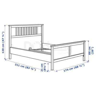 Кровать HEMNES 799.293.41 IKEA (ИКЕА ХЕМНЭС), фото 7