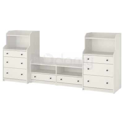 Комбинация для ТВ HAUGA 593.884.38 IKEA (ИКЕА ХАУГА), фото 1