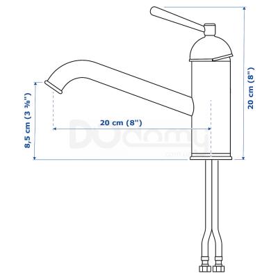 Кухонний змішувач VATTNET 703.416.80 IKEA (ИКЕА ВАТТНЕТ), фото 3