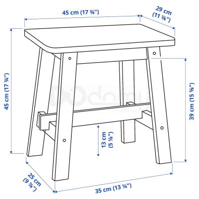 Табурет NORRÅKER 004.289.74 IKEA (ИКЕА НОРРОКЕР), фото 3