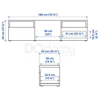 Тумба ТВ BESTÅ 493.284.02 IKEA (ИКЕА БЕСТО), фото 10