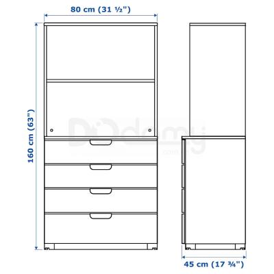 Шафа GALANT 192.851.64 IKEA (ИКЕА ГАЛАНТ), фото 5