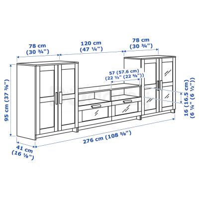 Вітальня BRIMNES 692.782.22 IKEA (ИКЕА БРИМНЭС), фото 6