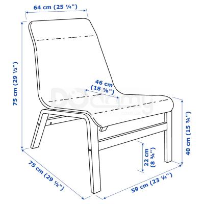 Крісло NOLMYRA 102.335.32 IKEA (ИКЕА НОЛЬМИРА), фото 4