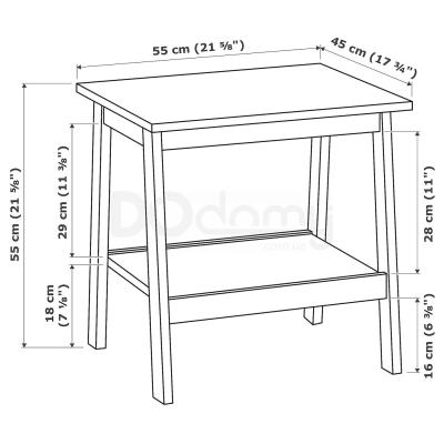 Журнальний столик LUNNARP 703.990.20 IKEA (ИКЕА ЛУНАРП), фото 6