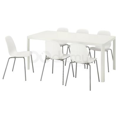 Стол и 6 стульев TINGBY / LEIFARNE 592.521.90 IKEA (ИКЕА TINGBY / LEIFARNE), фото 1