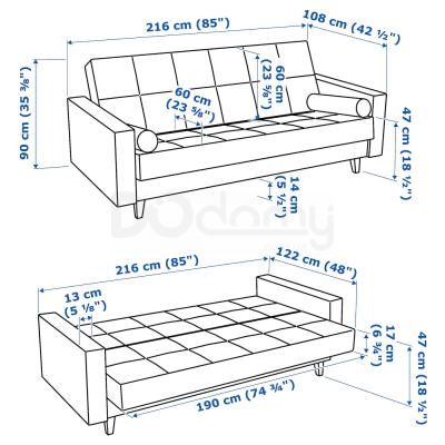 Диван ASKESTA 105.037.22 IKEA (ИКЕА АСКЕСТА), фото 9