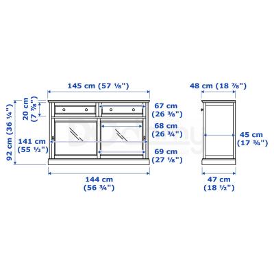 сервант MALSJÖ 003.277.72 IKEA (ИКЕА МАЛЬШЁ), фото 5