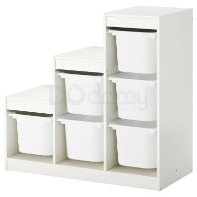 Стеллаж с контейнерами TROFAST 290.428.77 IKEA (ИКЕА ТРУФАСТ), фото 1