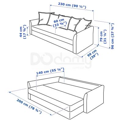 Диван розкладний HOLMSUND 792.407.71 IKEA (ИКЕА ХОЛЬМСУНД), фото 15