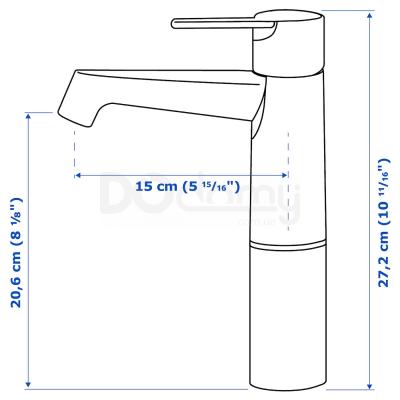 Смеситель BROGRUND 103.430.93 IKEA (ИКЕА БРОГРУНД), фото 7