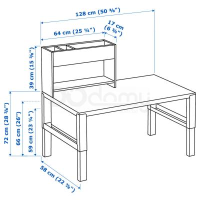 Стол с дополнительным модулем PAHL 891.289.67 IKEA (ИКЕА ПОЛЬ), фото 8
