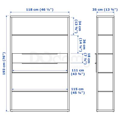 Стеллаж FJALKINGE 199.318.65 IKEA (ИКЕА ФЬЕЛЬКИНГЕ), фото 4