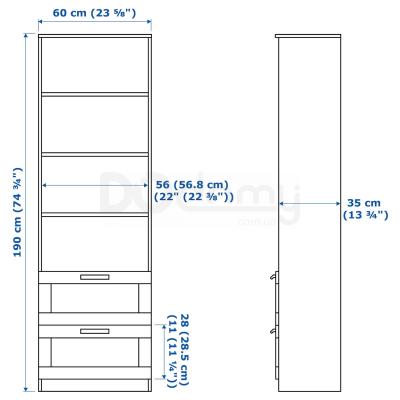 Стелаж BRIMNES 903.012.25 IKEA (ИКЕА БРИМНЭС), фото 3