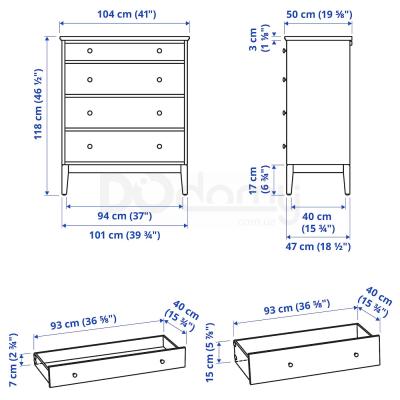 Комод IDANÄS 104.587.67 IKEA (ИКЕА ИДАНАС), фото 7