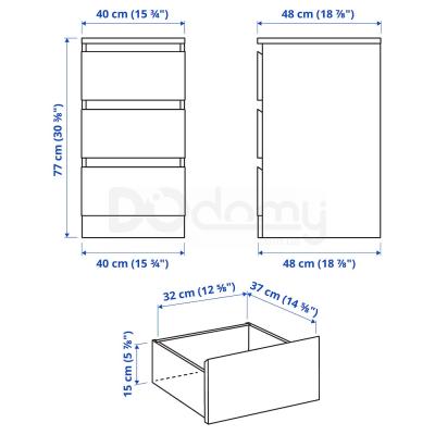 Комод MALM 904.240.52 IKEA (ИКЕА МАЛЬМ), фото 3