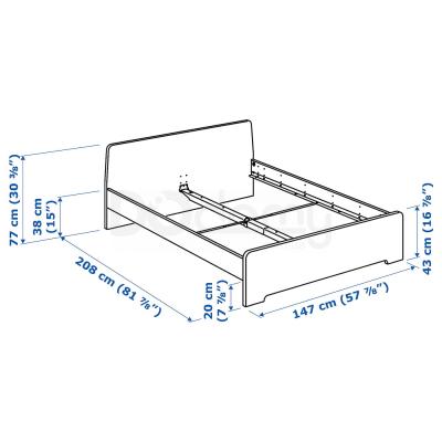 Кровать ASKVOLL 090.304.70 IKEA (ИКЕА АСКВОЛЬ), фото 9