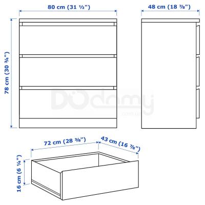 Комод MALM 204.035.62 IKEA (ИКЕА МАЛЬМ), фото 6
