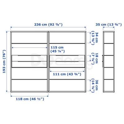 Стелаж FJÄLKINGE 399.325.38 IKEA (ИКЕА ФЬЕЛЬКИНГЕ), фото 3