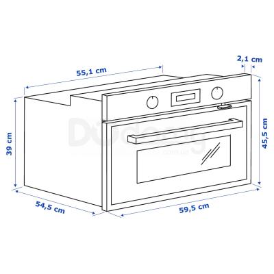 Микроволновая печь ANRATTA 104.117.65 IKEA (ИКЕА АНРАТТА), фото 7