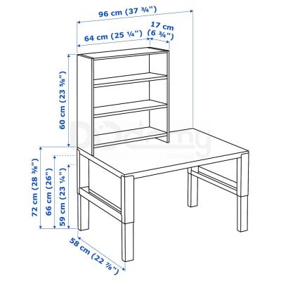 Стол с дополнительным модулем PAHL 391.289.79 IKEA (ИКЕА ПОЛЬ), фото 8