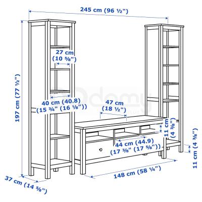 Модульна вітальня HEMNES 892.995.39 IKEA (ИКЕА ХЕМНЭС), фото 4