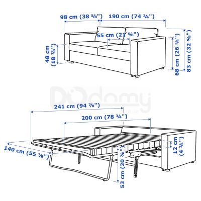 Диван VIMLE 19285588 IKEA (ИКЕА VIMLE), фото 11
