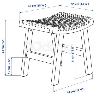 Табурет STACKHOLMEN 204.114.25 IKEA (ИКЕА СТАККХОЛЬМЕН), фото 8