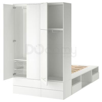 Комплект Кровать и шкаф PLATSA 693.365.52 IKEA (ИКЕА ПЛАТСА), фото 2
