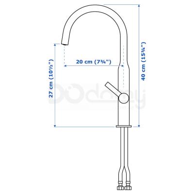Змішувач для кухні NYVATTNET 604.896.34 IKEA (ИКЕА NYVATTNET), фото 2