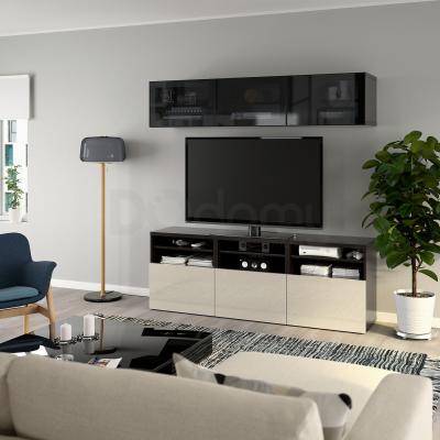 BESTÅ Сочетание телевизора / стеклянных дверей 180x42x192 cm, фото 2