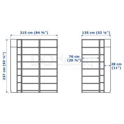 Стелаж BILLY 590.178.38 IKEA (ИКЕА БИЛЛИ), фото 3