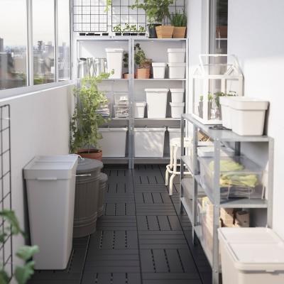 Кошик із кришкою HALLBAR 803.980.58 IKEA (ИКЕА ЗАЛ), фото 7