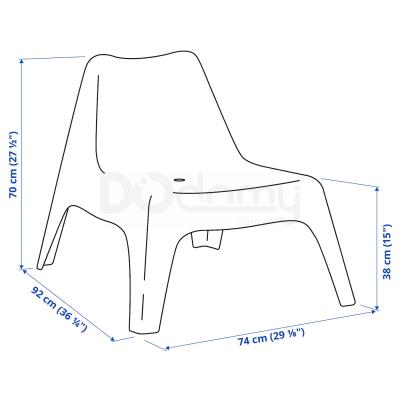Крісло садове  PS VÅGÖ 101.746.41 IKEA (ИКЕА ИКЕА ПС ВОГЭ), фото 7