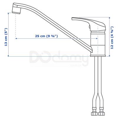 Смеситель кухонный LAGAN 100.850.27 IKEA (ИКЕА ЛАГАНЬ), фото 3