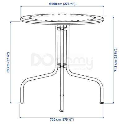 Стіл садовий LÄCKÖ 401.518.41 IKEA (ИКЕА ЛЭККЭ), фото 5
