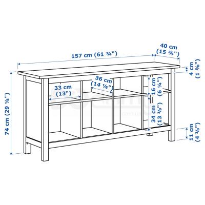 Стеллаж HEMNES 002.518.14 IKEA (ИКЕА ХЕМНЭС), фото 6
