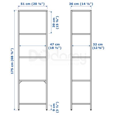 Стелаж VITTSJÖ 502.146.78 IKEA (ИКЕА ВИТШЁ), фото 4
