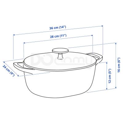 Каструля з кришкою VARDAGEN 004.372.66 IKEA (ИКЕА ВАРДАГЕН), фото 16