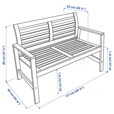 Лава садові ÄPPLARÖ 802.085.29 IKEA (ИКЕА ЭПЛАРО), фото 5