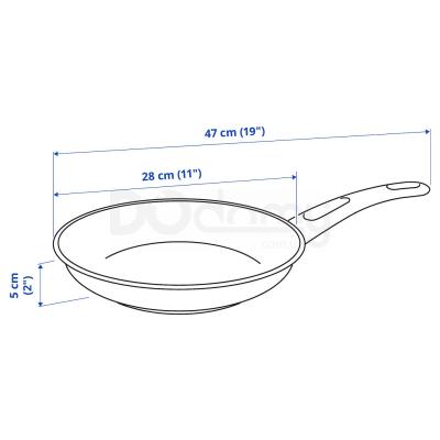 Сковорода HEMLAGAD 204.622.26 IKEA (ИКЕА ХЕМЛАГАД), фото 5
