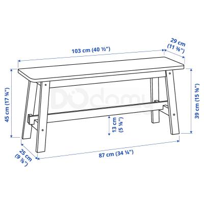 Скамья NORRAKER 604.289.90 IKEA (ИКЕА НОРРОКЕР), фото 5