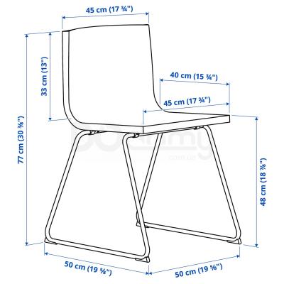 стілець BERNHARD 201.638.02 IKEA (ИКЕА БЕРНГАРД), фото 9